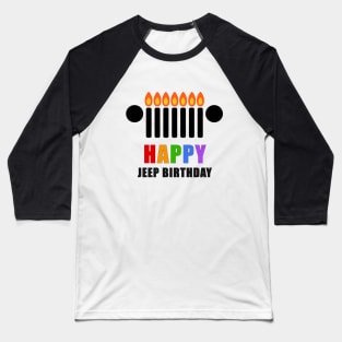 Jeep Birthday Baseball T-Shirt